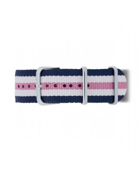 Kapten & Son Nylon Girl Campina 18mm Silver Dark blue-Pink-White