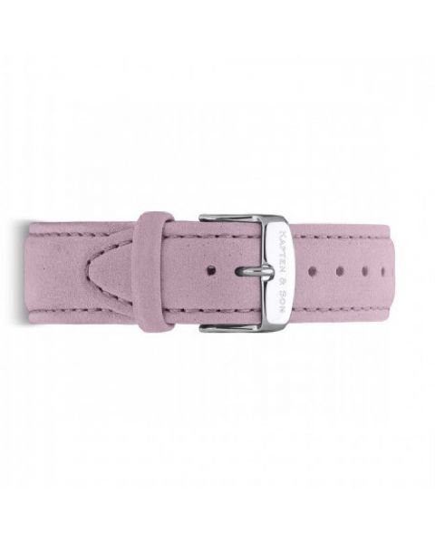 Kapten & Son Leather Lavender Velvet Campina 18mm Silver