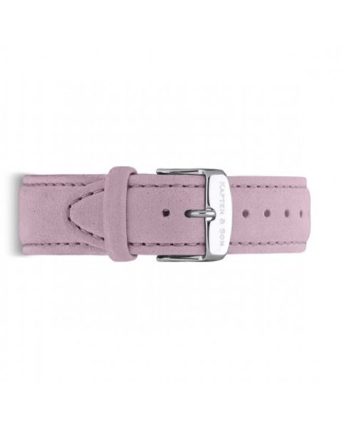 Kapten & Son Leather Lavender Velvet Campus 20mm Silver