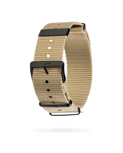 Fortis Nylon Strap Beige Black 20mm