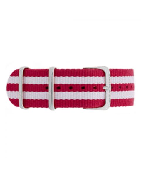 Kapten und Son Nylon Strap Cherry Silver 20mm